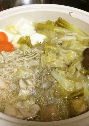 創味シャンタンDXで塩ちゃんこ鍋-レシピのメイン写真