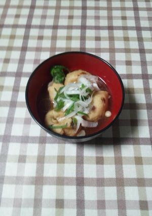 餅入りがんものお味噌汁-レシピのメイン写真