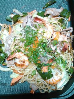 シャンタンで簡単海老と豚の塩焼きそば-レシピのメイン写真