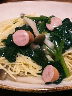 ほうれん草のスープパスタ☆自分用覚書-レシピのメイン写真
