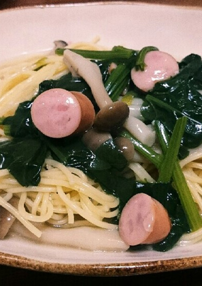 ほうれん草のスープパスタ☆自分用覚書-レシピのメイン写真