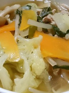 にらと白菜の具だくさんスープ♪-レシピのメイン写真