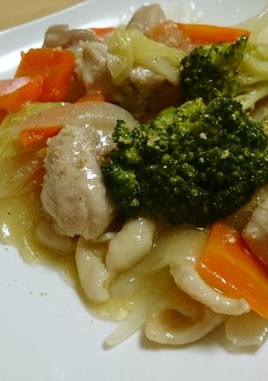 簡単！鶏もも肉の八宝菜風-レシピのメイン写真
