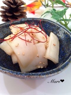 大根の皮で!中華風☆やみつきおつまみ-レシピのメイン写真