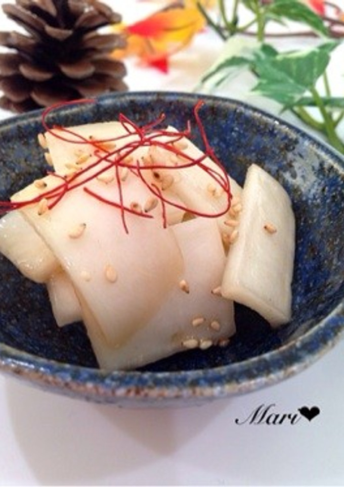 大根の皮で！中華風☆やみつきおつまみ-レシピのメイン写真