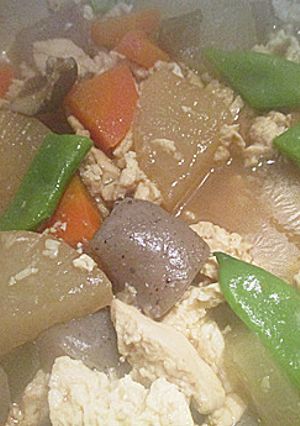 野菜と豆腐の炒め煮は優しい味のおばんざい-レシピのメイン写真