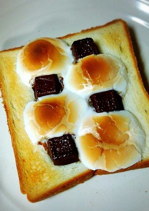 マシュマロとチョコのトロトロトースト-レシピのメイン写真