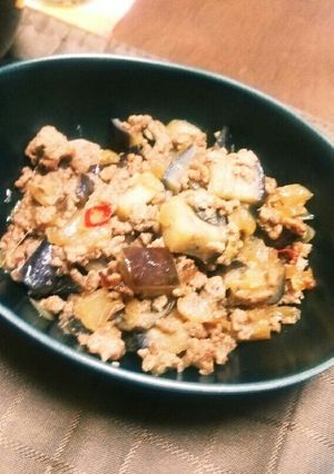 あっという間！茄子と挽き肉のウマ炒め♪-レシピのメイン写真