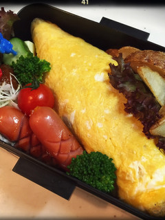 ☆オムライス弁当☆男バス息子へ-レシピのメイン写真