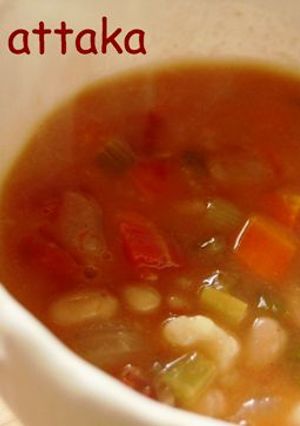 離乳食にも!お豆とトマトのほっこりスープ-レシピのメイン写真