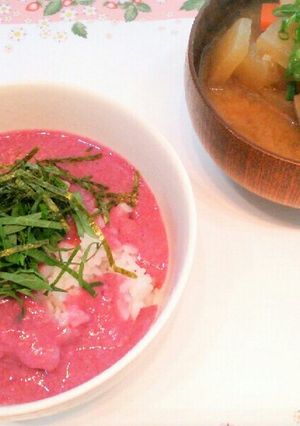 紫山芋で作る！とろろご飯-レシピのメイン写真