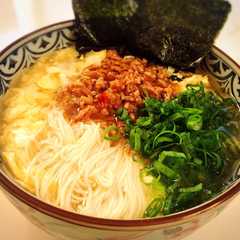 รูปของ 創味シャンタンで卵とじ暖かにゅうめん♡