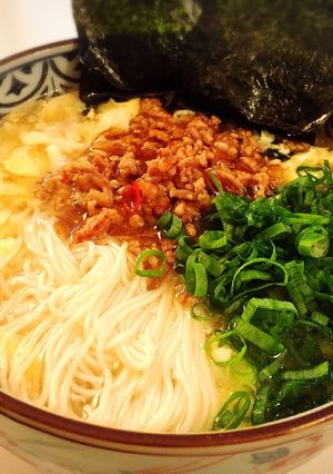創味シャンタンで卵とじ暖かにゅうめん♡-レシピのメイン写真