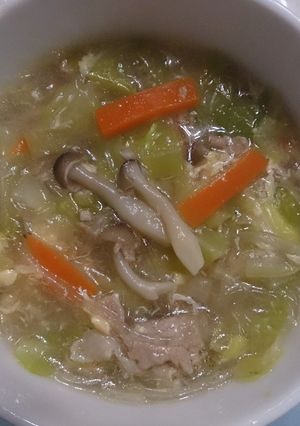 野菜たっぷりヘルシー春雨スープ-レシピのメイン写真