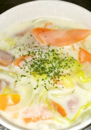 創味シャンタンDXで白菜のクリームスープ-レシピのメイン写真