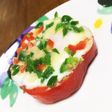 パプリカ お花型 目玉焼き