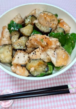簡単☆お手軽塩だれガーリックチキン丼♩-レシピのメイン写真