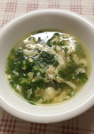 セロリの葉と玉子のコンソメスープ-レシピのメイン写真