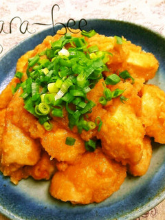 節約90円♡マヨ揚げ鶏のラーポンおろし煮-レシピのメイン写真