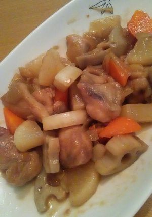 ほっくりこっくり♡鶏肉と根菜の中華炒め-レシピのメイン写真