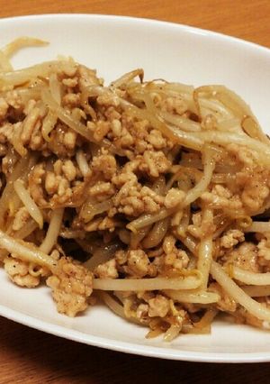 もやしと挽き肉いため-レシピのメイン写真