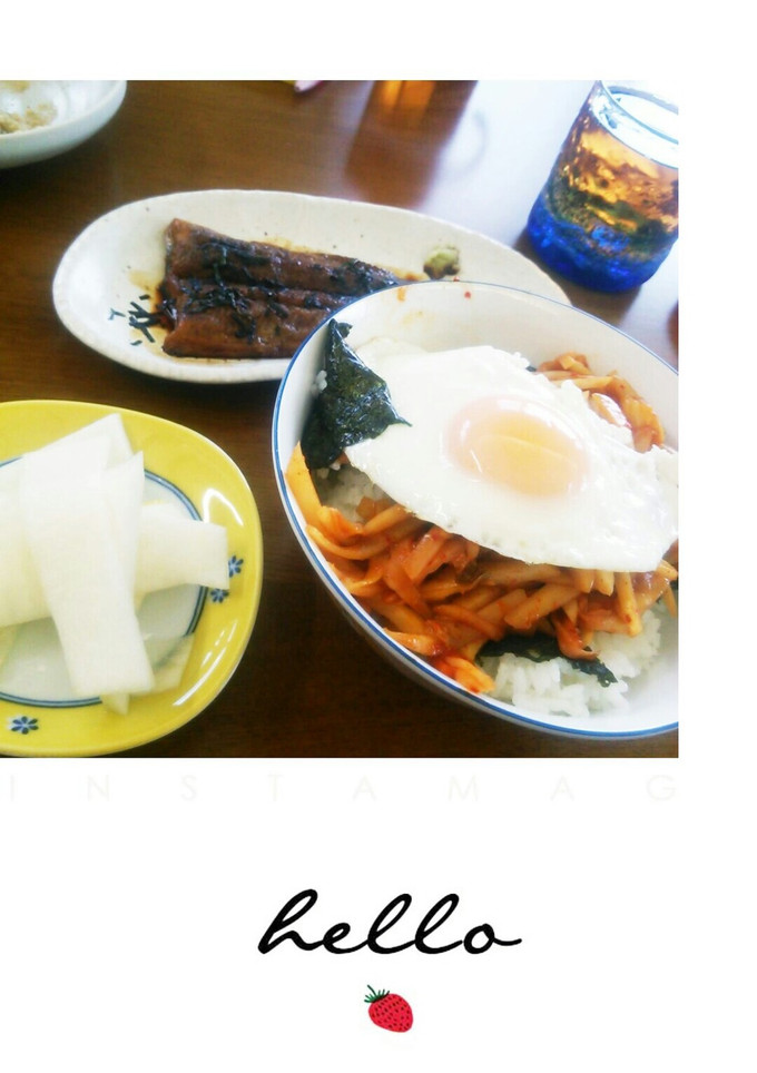 大根の皮のキムチ炒め丼-レシピのメイン写真
