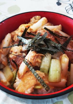 ハムカツ丼-レシピのメイン写真