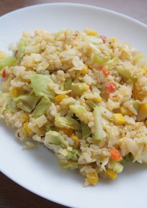 冷蔵庫整理がてらのチャーハン-レシピのメイン写真