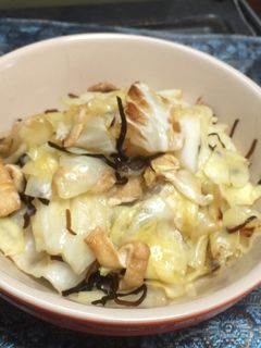 キャベツと塩昆布の蒸し炒め-レシピのメイン写真