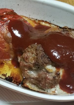 トマトチーズハンバーグ-レシピのメイン写真