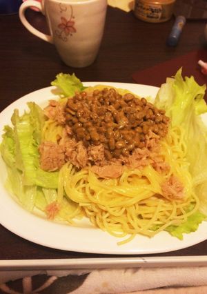 納豆パスタ-レシピのメイン写真