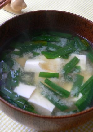 ◇にら＆豆腐のお味噌汁◇-レシピのメイン写真