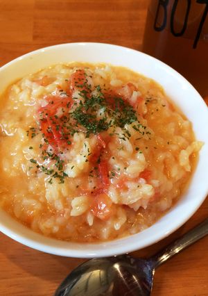 生米から！トマト丸ごとトマトリゾット-レシピのメイン写真