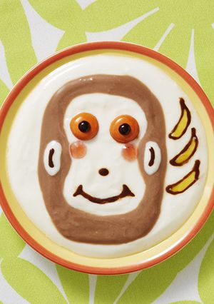 ヨーグルトアート　チョコモンキー-レシピのメイン写真