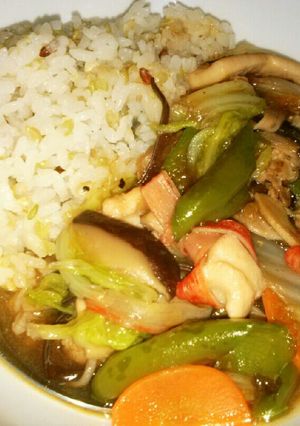 ★簡単♪フライパンで中華丼(八宝菜)★-レシピのメイン写真