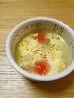 ふんわり卵とトマトのぽかぽか中華スープ-レシピのメイン写真