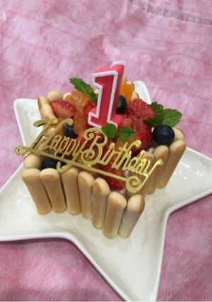 1歳星のバースデーケーキ（クリスマスも）-レシピのメイン写真