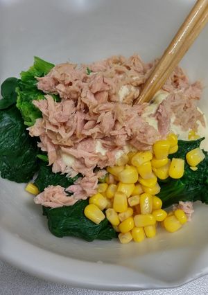 ほうれん草のツナマヨコーン和え-レシピのメイン写真