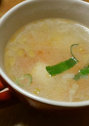 創味シャンタンDXであったかスープ-レシピのメイン写真