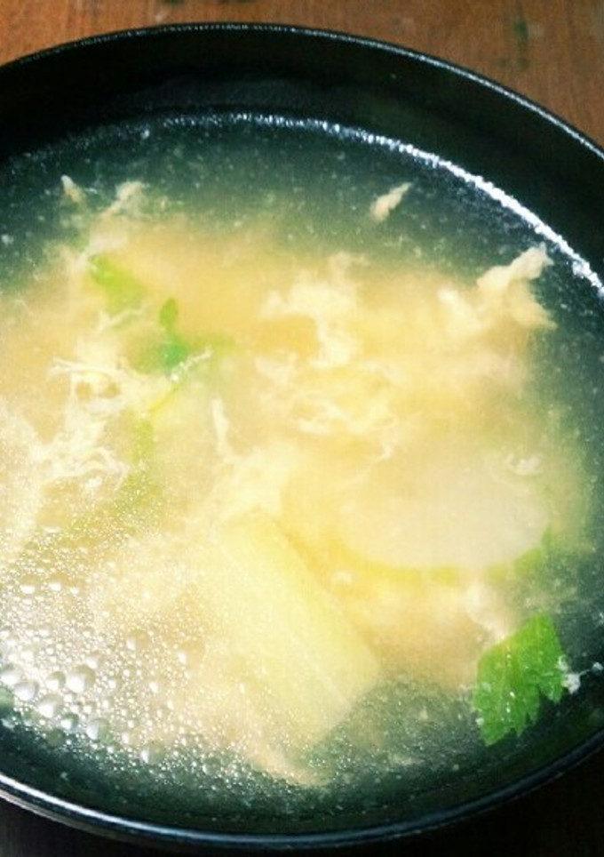 簡単!!ふわふわ玉子とセロリの中華スープ-レシピのメイン写真