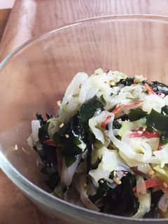 キャベツとワカメの中華サラダ-レシピのメイン写真