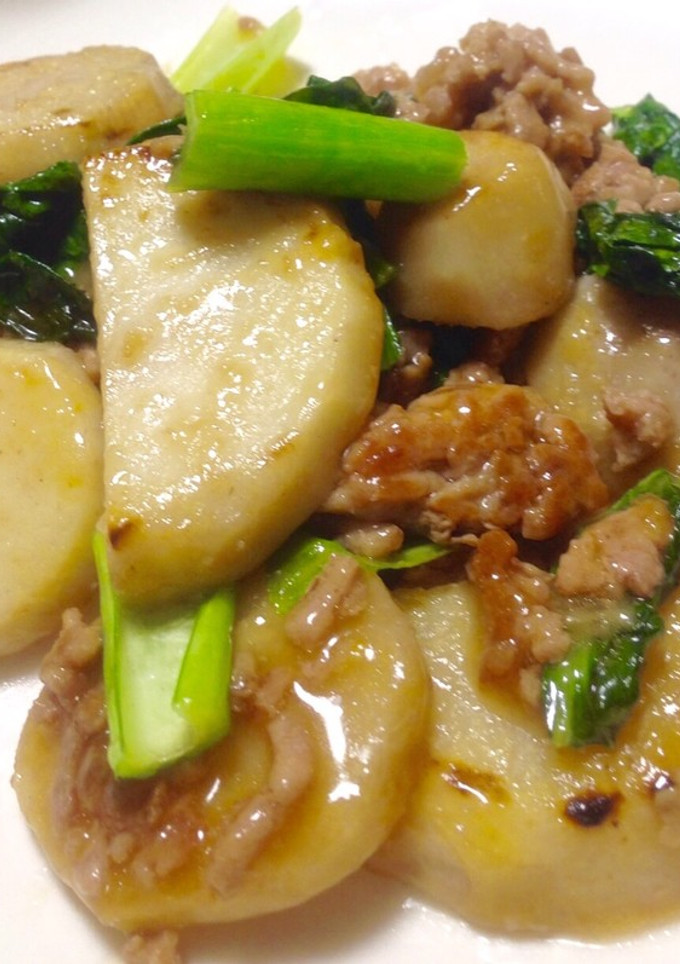 挽肉と里芋の炒め煮-レシピのメイン写真