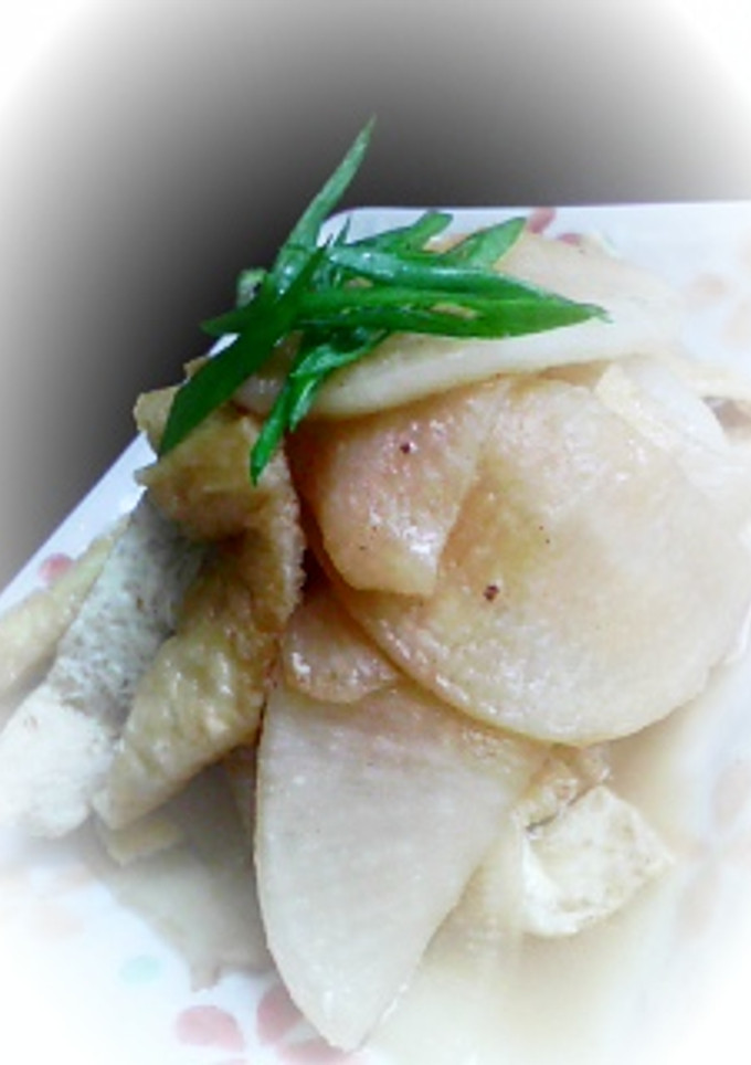 簡単おつまみ♪大根と油あげの炒め煮-レシピのメイン写真