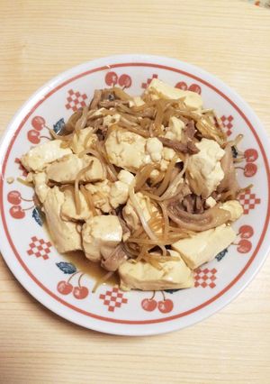 肉豆腐にもやし入れてみました！-レシピのメイン写真