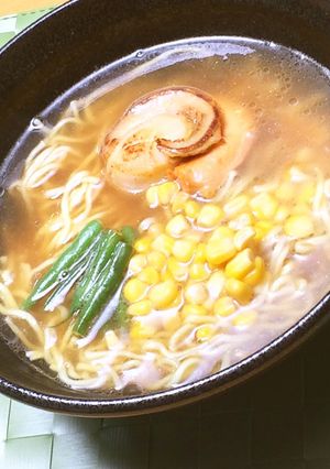 美人レシピ・ホタテとコーンの醤油ラーメン-レシピのメイン写真