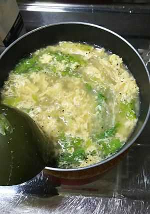 レタスと卵の中華風スープ-レシピのメイン写真
