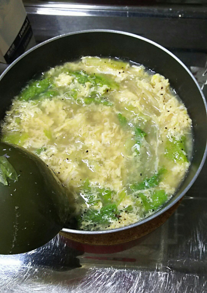 レタスと卵の中華風スープ-レシピのメイン写真