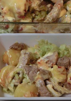 キャベツと豚ロースのチーズ焼き-レシピのメイン写真