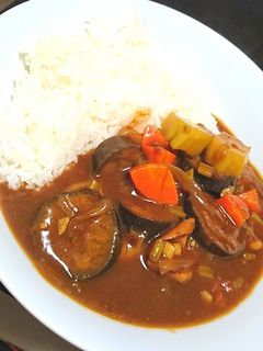ヘルシー☆イカと茄子のカレー-レシピのメイン写真