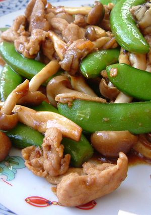 ★スナップえんどうと豚肉の甜麺醤炒め★-レシピのメイン写真